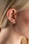 Heliophilia Silver Pendientes de Plata de Ley 925 Oro Rosa y Blanco